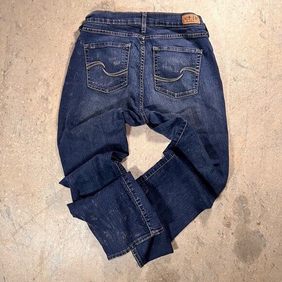 Levi's Signature Jeans Womens 32x29 Blue Dark Wash Bootcut Jeans - Picture 5 of 6